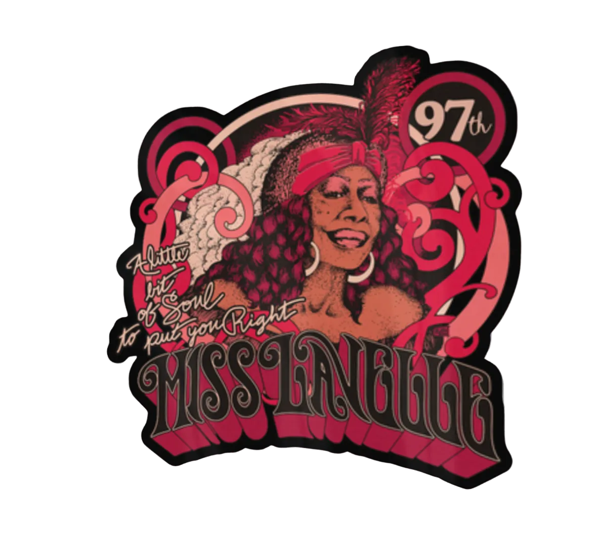 Miss Lavelle White 97th Birthday Sticker